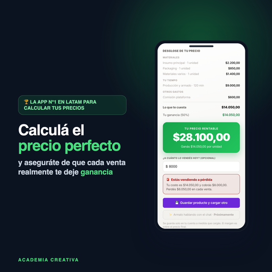 CALCULADORA DE PRECIO RENTABLE- Calcula el precio ideal de tus productos en segundos 2